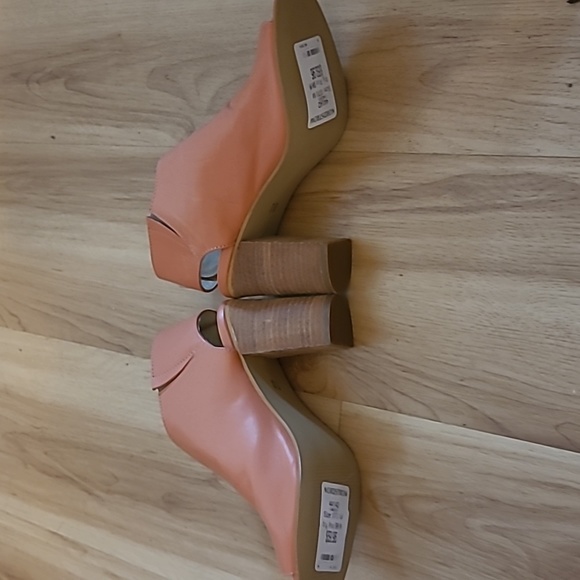 Steve Madden NONSTP Leather Peep Toe Chunky Heel Sling-back Bootie Women's US 7m - Picture 7 of 8